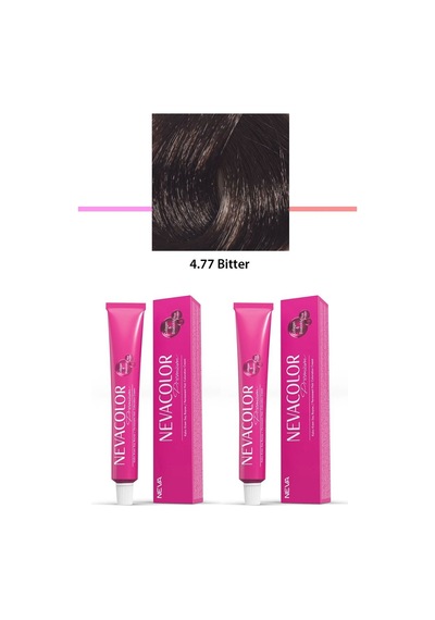 2 Li Set Premium 4.77 Bitter - Kalıcı Krem Saç Boyası 2 X 50 G Tüp