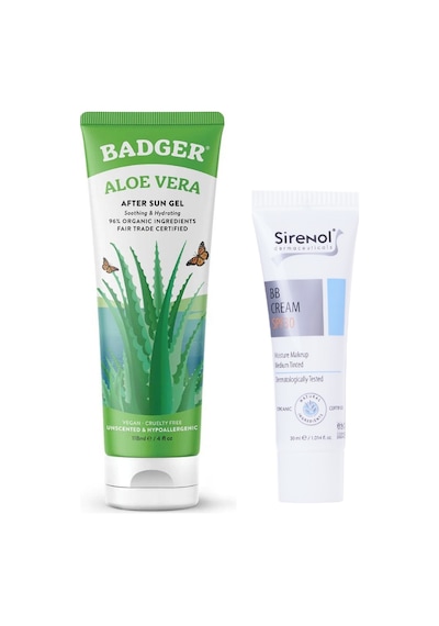 Badger Aloe Vera Jel 118 ML + BB Krem SPF30 Orta Ton 30 ML