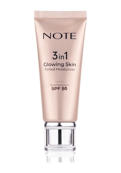Cosmetics 3 İn 1 Glowing Skin Tinted Moisturizer 50 Spf Işıltılı Aydınlatıcı Krem