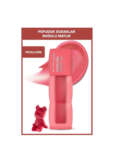 Maybelline Super Stay Teddy Tint Uzun Süre Kalıcı Likit Mat Tint 40 Petalcore 40