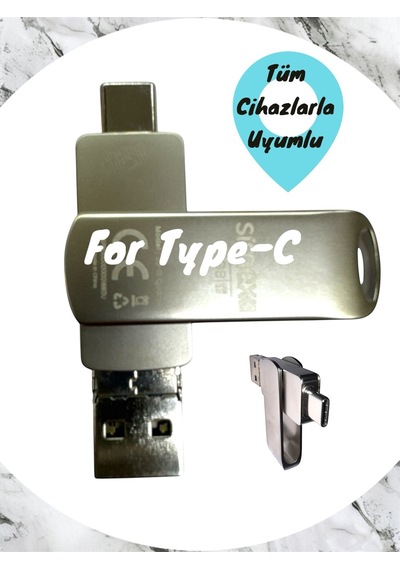 Samsung Uyumlu Type C Flash Bellek 64 Gb Otg Usb Disk Pc