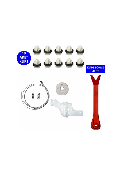 Cam Kriko Tamir Seti Sol Arka Peugeot 508 2011-2016 5Klips + Apa