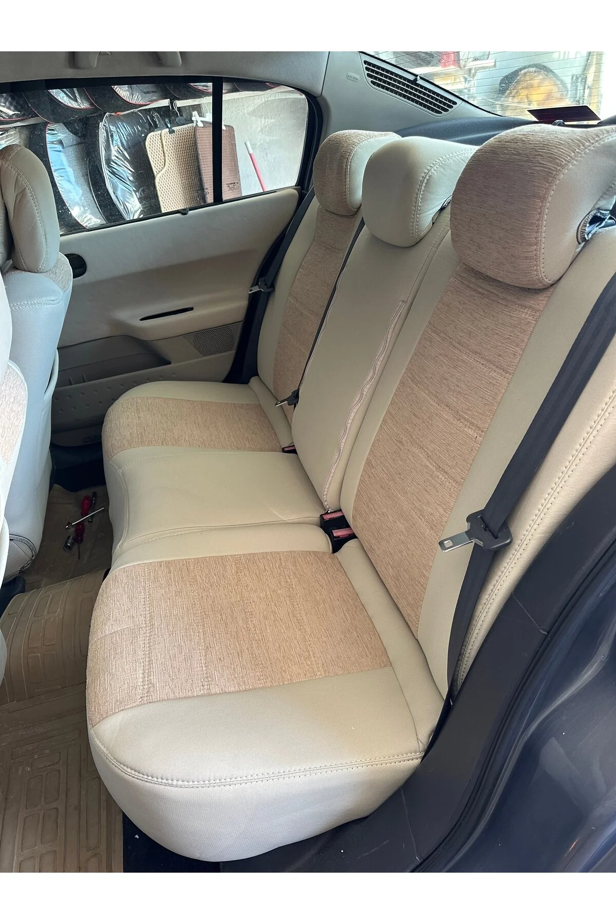 Renault Megane 2 Araca Özel Koltuk Kılıfı Bej
