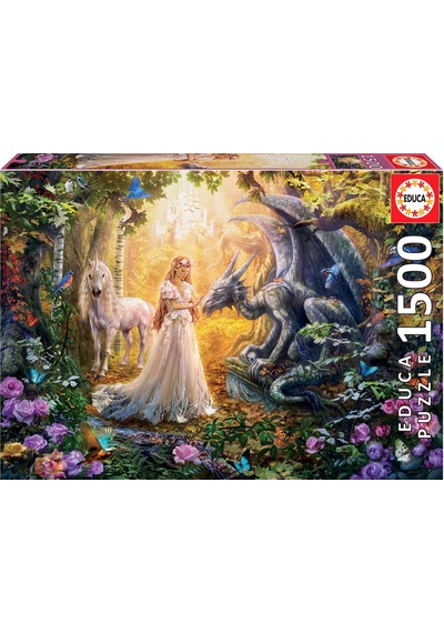 Educa Puzzle 1500 Parça Dragon Prences &Unıcorn 17696