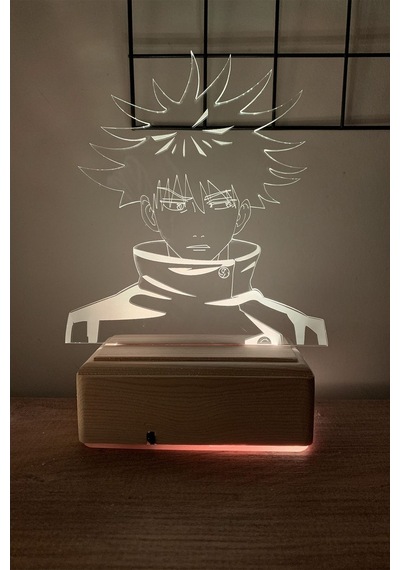 Megumi Fushiguro Jujutsu Kaisen 16 Renk Gece Lambası