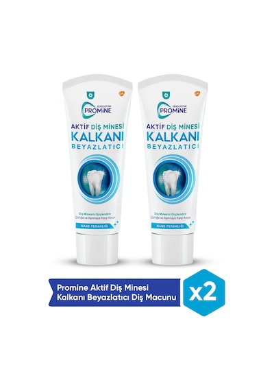 Sensodyne Promine Aktif Diş Minesi Kalkanı Beyazlatıcı Diş Macunu 2 x 75 ML