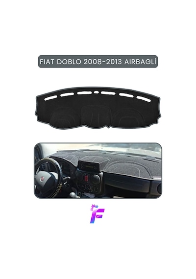 Fıat Doblo 2008-2013 Aırbaglı Uyumlu Torpido Örtüsü Çatlama Ve Isıya Karşı Tam Koruma Ta92