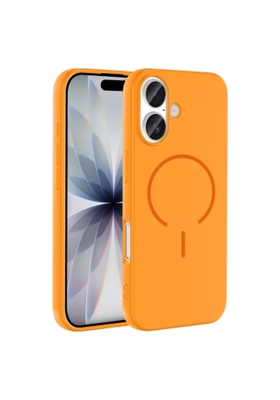 Lexroo İphone 17 Mag Safe Şarj Özellikli Meta Kılıf - Turuncu