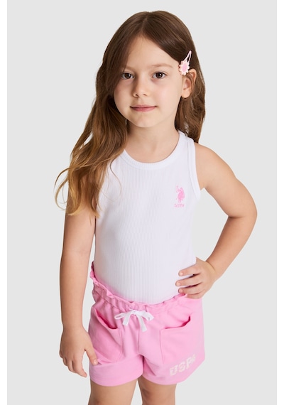 U.S. Polo Assn. U.s. Polo Assn. Kız Çocuk Beyaz Tişört Basic 50325671-vr013