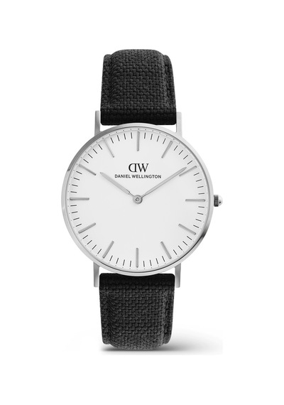 Daniel Wellington Classic Black Canvas Silver Dw00600944 Erkek Kol Saati Gümüş