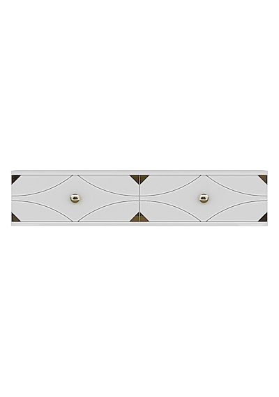 Tda1297bg - Alfa120 Duvara Montaj Tv Stand, Tv Rafı, Tv Sehpası Beyaz - Gold 120cm Tda1297bg - Alfa120 Duvara Montaj Tv Stand, Tv Rafı, Tv Sehpası Beyaz - Gold 120cm