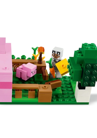 LEGO® Minecraft® Yavru Domuz Evi 21268 - 7 Yaş ve Üzeri Macera Oyunları Seven Çocuklar için Yaratıcı Oyuncak Yapım Seti (238 Parça)