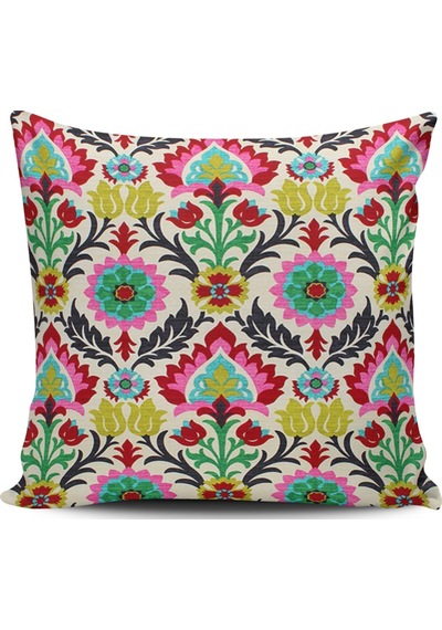 Kırlent Dünyası Damask Desenli Dijital Baskılı Kırlent Kılıfı (387368412)