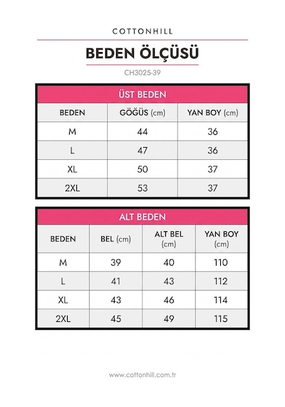 Cottonill Premium - Serene Collection Kahverengi Yüksek Bel Bol Paça Rib Dokulu Viskon Hamile Pijama Takımı