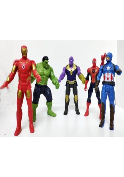 Oyuncak Thanos Örümcek Adam İronman Hulk Kaptan Amerika Işıklı