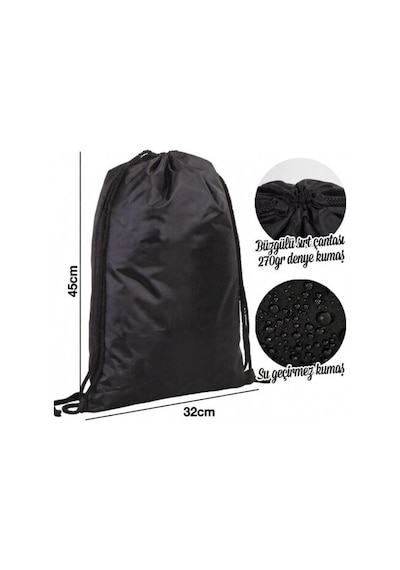Futbolcu Spor Sırt Çantası 35 45cm One Size Bll1156 Siyah