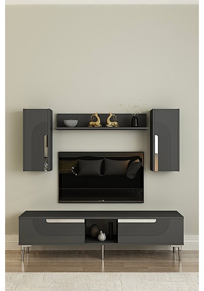 Tvr1502 Meyra Tv Ünitesi Takımı 150cm Antrasit-silver
