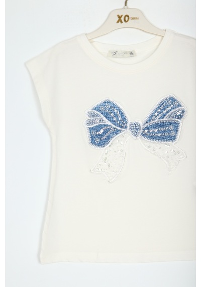 Xo Kids Kız Çocuk Tişort 5-9 Yaş 36040 Beyaz