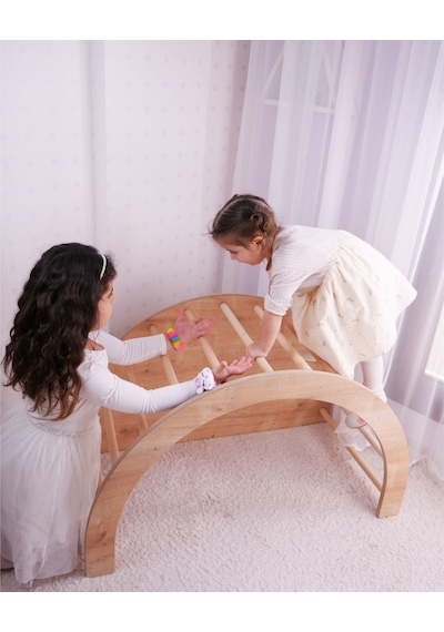 Sincap 3'lü Pikler Halkası Montessori Aktivite ve Oyun Masası Kaydıraklı Tırmanma Seti ve Sandalye Kahverengi Sincap 3'lü Pikler Halkası Montessori Aktivite ve Oyun Masası Kaydıraklı Tırmanma Seti ve Sandalye Kahverengi