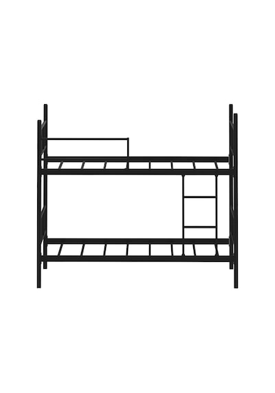 Defne Ayrılabilir Metal Ranza Siyah 90x200 Cm