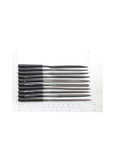 Senbang 10 Parça Mini Eğe İğne Model Demir Ahşap Metal Törpü Eğe 14 Cm