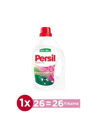 Power Jel Derin Temizleme Plus Gülün Büyüsü 26 Yıkama Sıvı Çamaşır Deterjanı 1 X 1690 Ml 0.75 LT - 2.5 LT - 12 KG