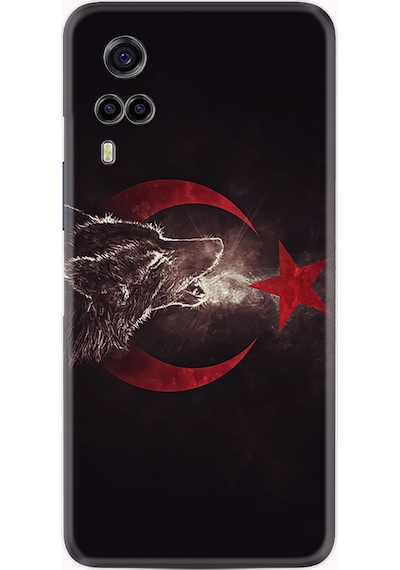 Vivo Y53S Kılıf Resimli Silikon Kurt Ve Ay Yıldız 1403