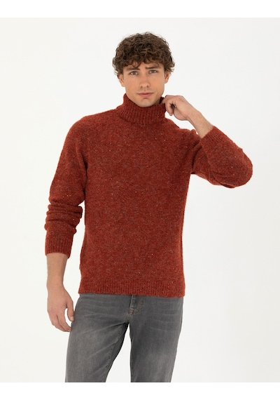Pierre Cardin Erkek Kiremit Kazak /triko 50278103-vr031 Kiremit