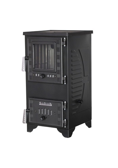 Sabah S102D Mini Dik Döküm Şömine Soba