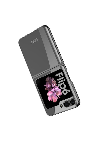 Zore Galaxy Uyumlu Z Flip 6 Kılıf Msra Full Camlı Kıpta Kapak-mavi Mavi