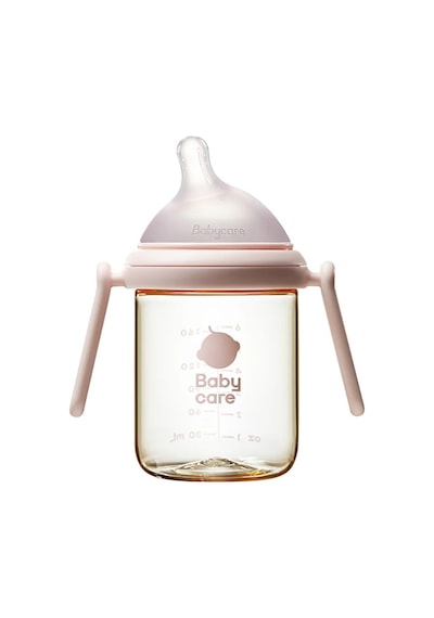 Baby Care Nopayon Pro Biberon 0-3 Ay, Weir Anti-kolik ve Bpa Sız Alıştırma Bardağı Pudra Pembe