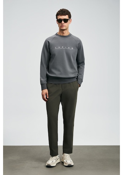 Lufian Erkek Cooper Sweatshirt 112030177 Koyu Gri Koyu Gri