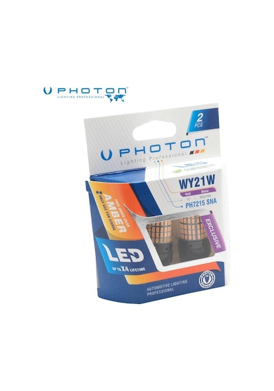 Photon 12v 1016 Ampul Led Dipsiz T20 Turuncu 2 Ad