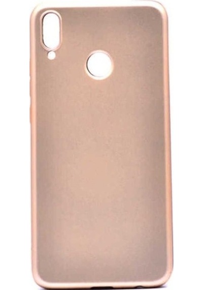 Huawei Honor 8x Kılıf Zore Premier Silikon Kapak Gold