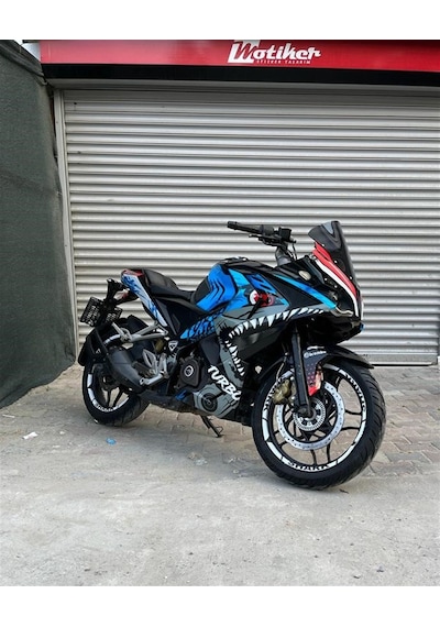 Bajaj Rs200 Köpekbalığı Shark Sticker Kaplama Modeli
