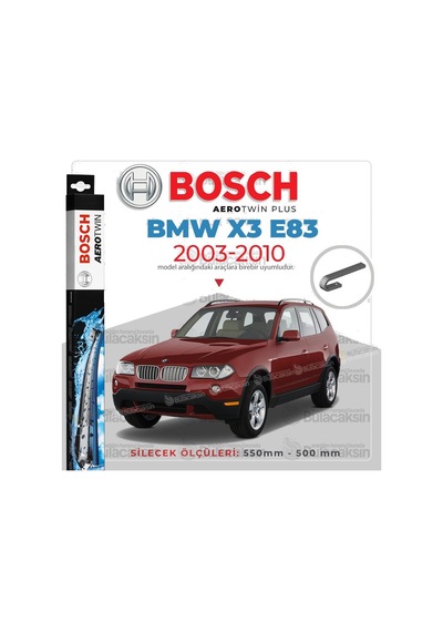 Bmw X3 E83 Muz Silecek Takımı 2003-2010 Bosch Aerotwin