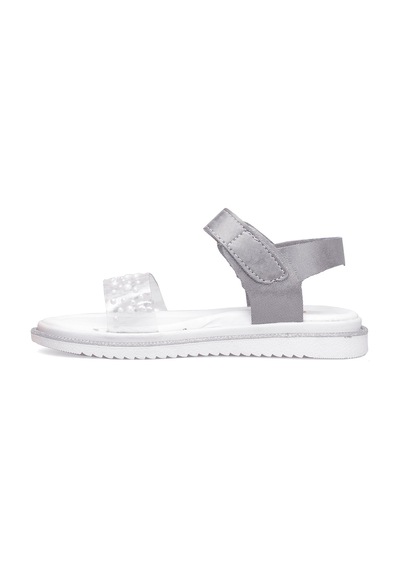 Elit Şa-p-036-25y Patik Kız Çocuk Düz Sandalet Gümüş Gümüş