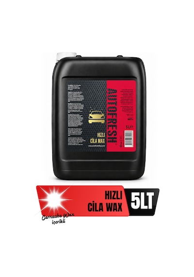 Autofresh Hızlı Cila Seramik Etkili Oto Parlatıcı Koruyucu Carnuaba Wax 5 Kg