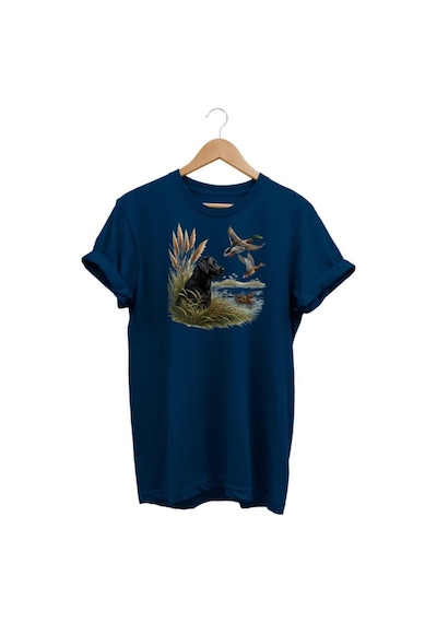 Widi Ördek Baskılı Lacivert T-shirt Lacivert