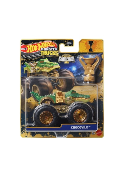 Hot Wheels Monster Trucks Bigfoot Trophy Şampiyonları Crocovıle Çok Renkli