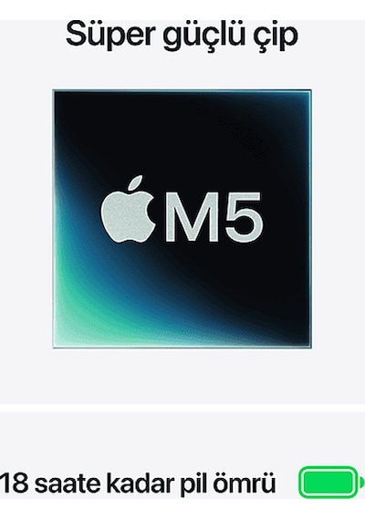 Apple MacBook Air MDHE4TU/A M5 16 GB 512 GB SSD 13.6" macOS Dizüstü Bilgisayar