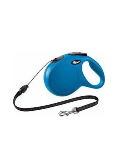 New Classic Otomatik İp Köpek Gezdirme Tasması Medium 8 Mt Mavi