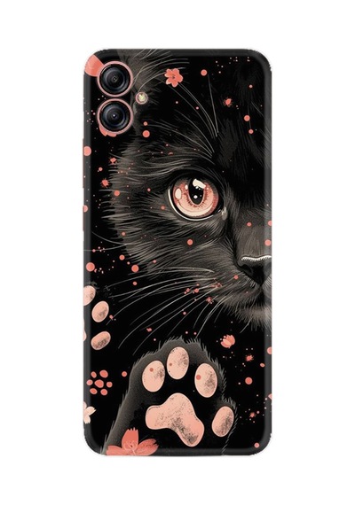Samsung Samsung Galaxy Uyumlu A04e Kılıf Boutique Baskılı Resimli Kara Kedi Pcode -085