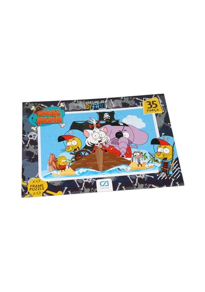 +3 Yaş Kral Şakir 35 Parça Frame Puzzle Ca-5049 (Ca Games)