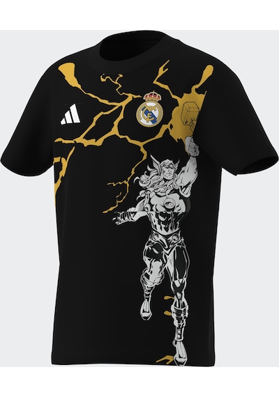 Adidas Jy5856 Real Marvel Tey Çocuk Tişört Siyah