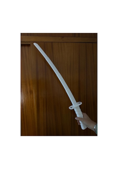 Katlanabilir Samurai 75cm Beyaz - 3d Baskı Dekoratif Masaüstü Aksesuar