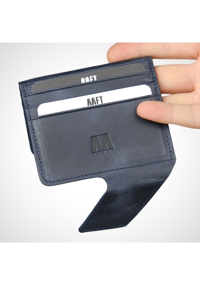 Mft Leather Hakiki Deri Erkek İnce Kartlık Cüzdan İsim Yazılı, Kişiye Özel Lucas 1606 - Tiguan Lacivert Tiguan Lacivert
