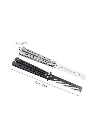 Metal Kelebek Şeklinde Tarak Saç Şekillendirici Tarama Taşınabilir