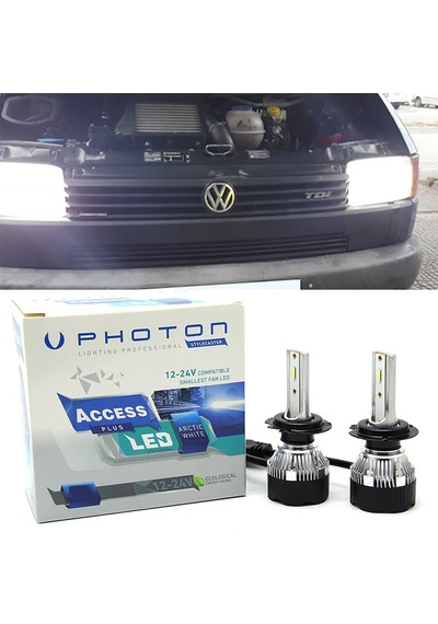 Vw Transporter T4 Led Xenon Uzun + Kısa Far Ampulü H4 Access Yeni Seri Beyaz