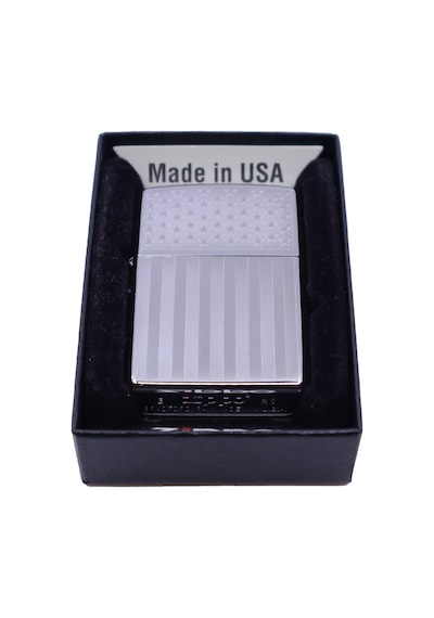 Zippo Ice Black U.s.a Flag Dizayn Çakmak